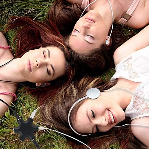 JWCE. Headphone Splitter - 5 Ports for 3.5mm Devices 5 Ways Adaptor 3.5mm Audio Stereo Splitter Cable 3.5mm Male to 5 Port 3.5mm Female for Earphone and Headset Splitter Adapter for iPhone 2