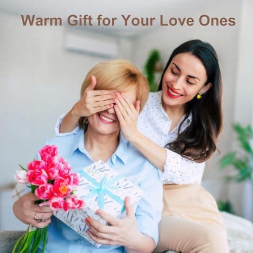 IGXHAVIZ Heating Pad for Back Pain Relief, Electric Heating Pad for Period Cramps Neck Shoulders with Belt, 4 Timer 6 Heat Setting & Auto Shut Off, 12"x24"+20" Large Moist Heat Pad for Mom,Dad 7