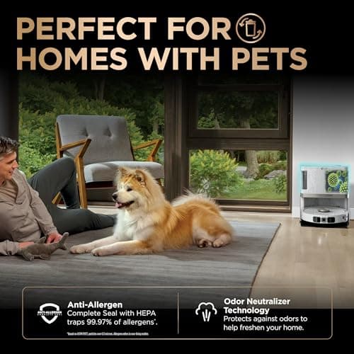 Shark Robot Vacuum & Mop, PowerDetect NeverTouch Pro, Self-Empty, Self-Refill with Self-Clean Pad Wash & Dry, 60-Day Debris Capacity, 30-Day Refill Tank, 5 PowerDetect Technologies, AV2800ZE (Renewed) 6