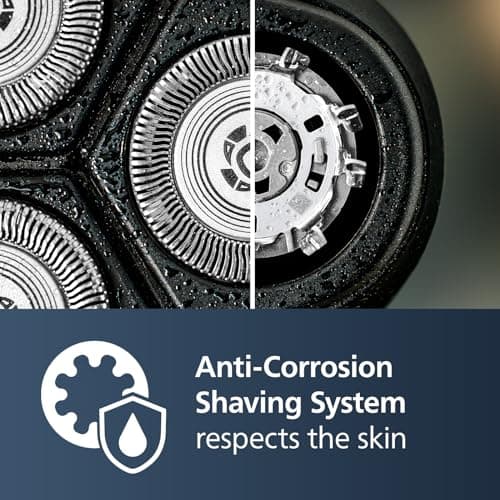 Philips Norelco Shaver 2400 Series, Wet and Dry Electric Shaver, Pop-up Trimmer, P-Cap, Deep Black, Model X3001/90 5