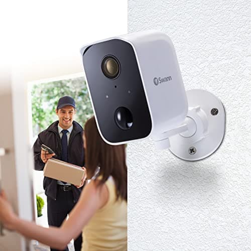 Swann CoreCam Wireless Security Camera, 1080P HD for Indoor/Outdoor Home, 2-Way Talk & Siren, Heat Motion Detection, Night Vision, IP65, 24/7, Local 32GB & Cloud Recording, 1 Pack 9