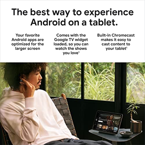 Google Pixel Tablet with Charging Speaker Dock - Android Tablet with 11-Inch Screen, Smart Home Controls, and Long-Lasting Battery - Hazel/Hazel - 128 GB, 2560x1600 Pixels 5