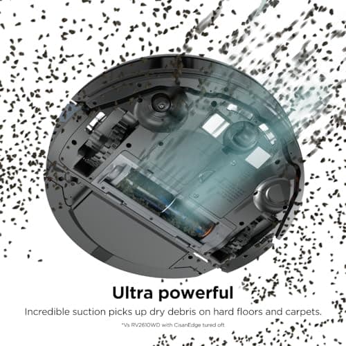 SHARK RV2620WD AI Ultra Robot Vacuum and Mop with Matrix Clean Navigation, CleanEdge Technology, Perfect for Pet Hair, Carpets, Hard Floors, Compatible with Alexa, Black/Mocha 7