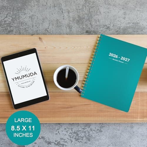 Ymumuda 2026 Planner-2 Year Monthly Planner 2026-2027, JAN.2026 - DEC.2027, 8.5" x 11", 26-27 Monthly Calendar,Large Planner with Spiral Bound, 24 Months Perfect for School Office Schedule 6