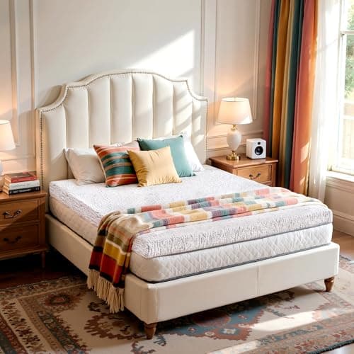 CHUN YI Queen Mattress Topper, 4 Inch Memory Foam Mattress Topper, Gel Infused Bed Topper with Removable Washable Cover, Soft Mattress Pad for Pressure Relief, CertiPUR-US Certified 7