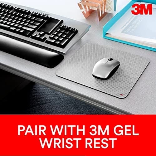 3M Precise Mouse Pad Enhances the Precision of Optical Mice at Fast Speeds, Easy to Clean, Stays in Place, 9 in x 8 in (MP114-BSD1) 6