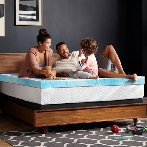 BedsPick 2 Inch Twin XL Memory Foam Mattress Topper,Memory Foam Dorm XLong Single Mattress Pad Twin Extra Long Gel Infused Mattress Topper for College Dorm 6