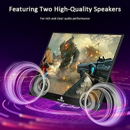 NexiGo 144Hz 17.3 Inch Portable Gaming Monitor, FreeSync, G-SYNC Compatible, FHD IPS Computer Display, Eye Care Screen with HDMI/Type C for Laptop PC/MAC/Surface/PS4/PS5/Xbox/Switch, with Smart Cover 6