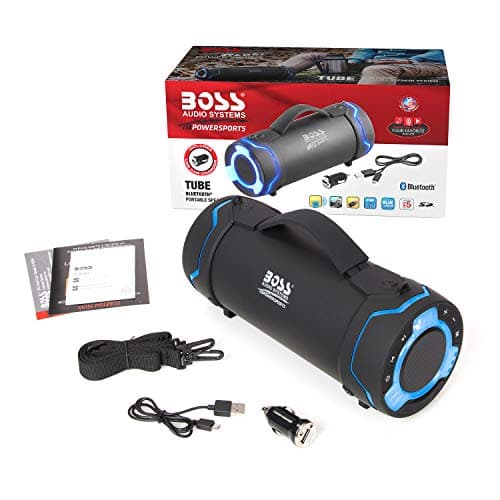 BOSS Audio Systems Tube Portable Weatherproof Bluetooth Stereo Speaker - 3-Inch, Full Range, Tweeters, 8 Hours of Play Time, Sold Individually 5