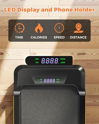 AIRHOT 3in1 Walking Pad - 2.5HP Walking Pad Treadmill with 6% Incline, LED Display, Remote Control, Portable Treadmill for Home Office, Support Jogging/Running/Climbing 5