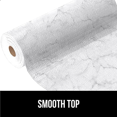 GORILLA GRIP DripGuard Shelf Liner, Non-Adhesive Drawer and Kitchen Cabinet Protector, Strong Grip Slip Resistant Underside, Smooth Surface Liners for Cabinets, Bathrooms, Closets, 12x240 Inch, Marble 9