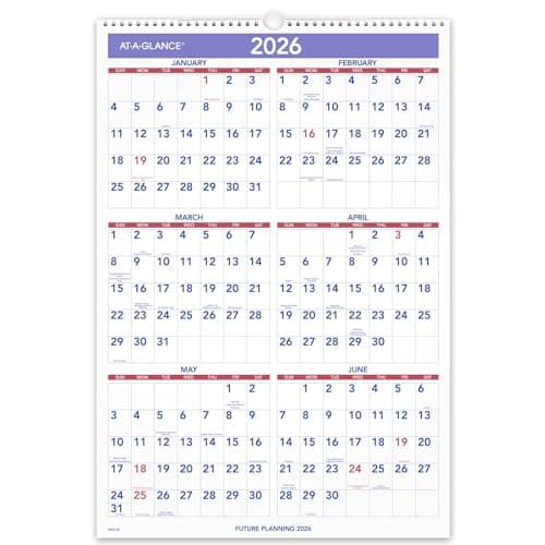 AT-A-GLANCE 2025 Wall Calendar, 15-1/2" x 22-3/4", Large (PM32825) 8
