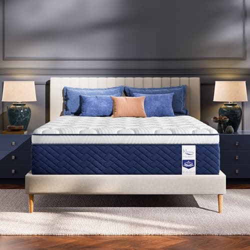 Extra Firm Queen Mattress 12 Inch - Hotel Collection Hybrid Mattress with 5-Zone Support, Luxury Sleep Comfort, Extra Back & Hip Support, Fiberglass-Free, CertiPUR-US Certified, 365-Night Trial
