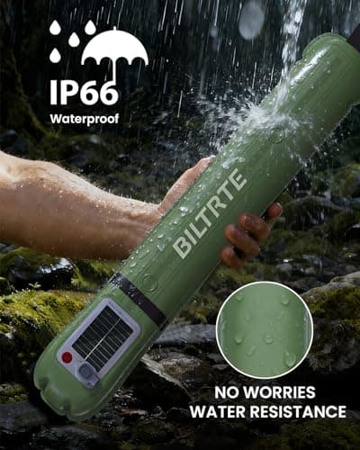 24" Foldable Inflatable Solar Camping Lantern, Magnetic LED Light Tube, USB-C Rechargeable & 2000mAh Power Bank, IP66 TPU Tent Light for Hiking & Hurricane(Green) 8