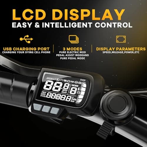 1000W Folding Electric Bike, 48V 20.8AH Large Removable Battery E-Bike, 30+MPH, 80 Miles Max Range, 20" Fat Tire Electric Bike for Adults, Adult Electric Bicycles Commute E-Bikes For Women/Men 5