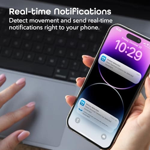 Geeni Sentinel 1080p Security Camera, 24/7 Live Streaming, Pan/Tilt/Zoom, Motion Detection, Night Vision, Two-Way Audio, Alexa & Google Assistant 5