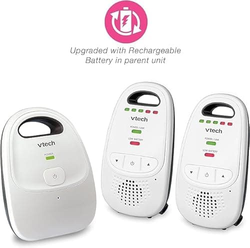VTech Upgraded Baby Monitor with Rechargeable Battery, Long Range, Crystal-Clear Sound, and Alerts 10