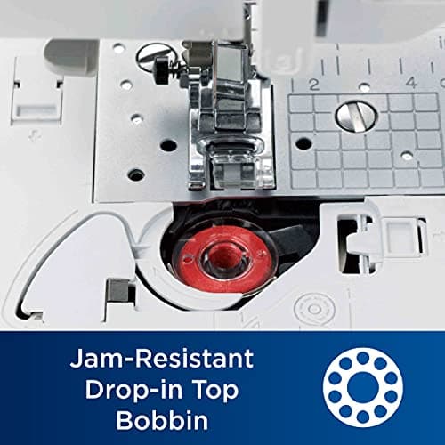 Brother Sewing and Quilting Machine, Computerized, 165 Built-in Stitches, LCD Display, Wide Table, 8 Included Presser Feet, White, 20x12x17 6