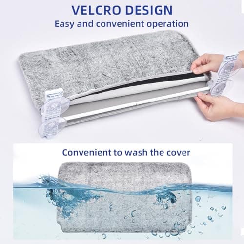 pettycare Cat Window Perch, Cordless Cat Window Hammock Bed with 4 Strong Suction Cups, Foldable Kitten Balcony Seat for Inside Hold Up to 40lbs, Solid Metal Frame and Soft Reversible 2 Fabrics Cover 5