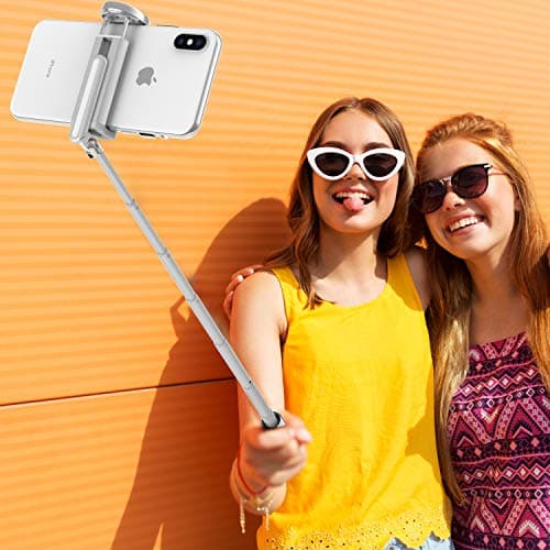 ATUMTEK Selfie Stick Tripod, 3-in-1 Extendable Aluminum Phone Tripod with Detachable Bluetooth Remote, Compatible with iPhone 17/16/15/14/13/12/11/11 Pro/XS Max/XR and Samsung Smartphones, White 7