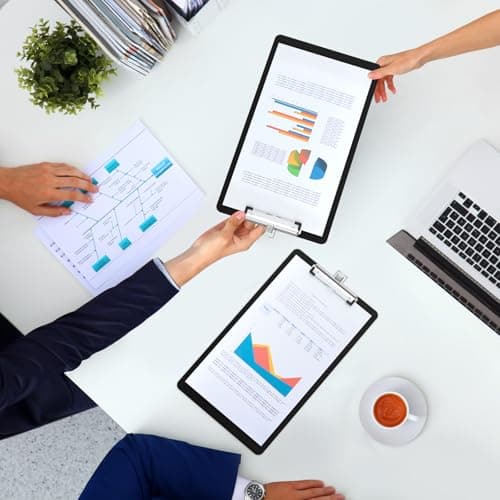 Zoenley Legal Size Clipboard with Pen Holder, Black 8.5 x 14 Plastic Clip Board for Lawyer, Nurse, Business, Size 9 x 15, with Low Profile Clip, Office & School Supplies 6