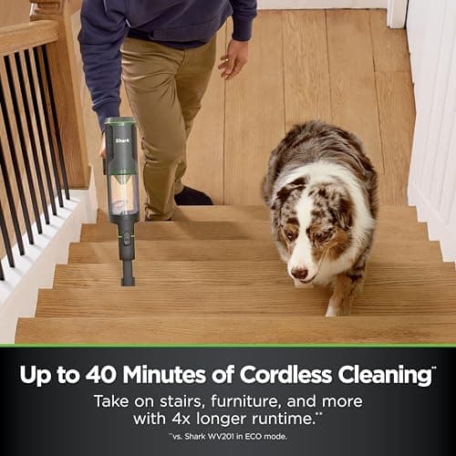 Shark PowerBoost Cordless 2-in-1 Car/Home Handheld PowerVac, Powerful Suction, 40 Minute Runtime, Portable, 3 Cleaning Modes, LED Screen, Furfins Tool, Duster Crevice Tool, Charcoal, BH102 5