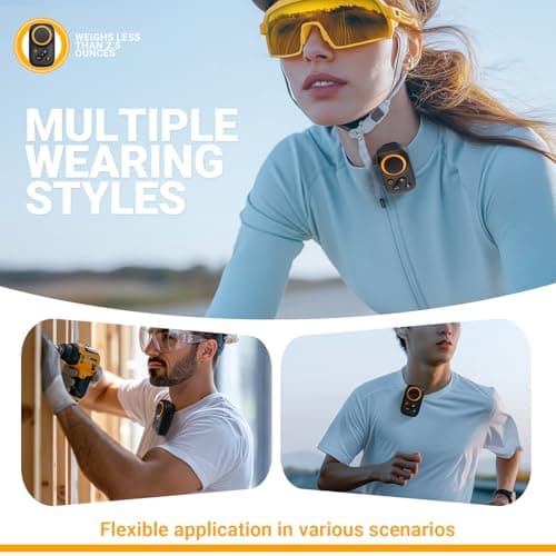 Wearable Bluetooth Speaker , Clip-On Wireless Ultra Lightweight Mini Speaker (Non-Magnetic), Built-in with Voice Assistant & Mic IPX7 Waterproof , with Loud Sound for Outdoor, Travel, and Daily Use 6