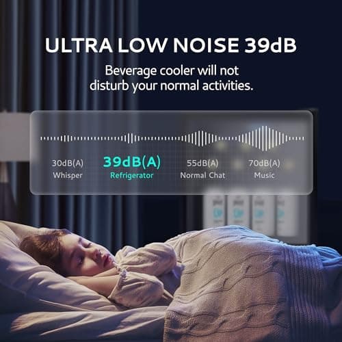 EUHOMY 12 Bottle 48 Can Mini Fridge Cooler, 1.3 Cu.Ft Beverage Refrigerator Glass Door for Beer Soda Wines,Small Refrigerator with Adjustable Shelves and LED Light for Office, Home, Dorm, Bar 6