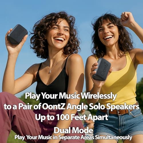 OontZ Solo Portable Bluetooth Speaker - Ultra Portable, 14 Hours of Playtime, 100ft Wireless Range, Waterproof, Budget-Friendly Speaker for Travel, Outdoor or Home, Great Gift (Black) 5