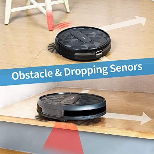 AIRROBO Robot Vacuum Cleaner, 2800Pa Suction‌, Smart Navigation, APP & Remote Control‌,120-Min Runtime, Anti-Collision & Anti-Drop, for Hard Floors & Carpets 6