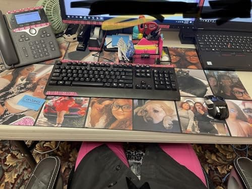 Custom Desk Mat – 18x36 Personalized XL Desk Pad with Photo, Text, or Logo | Large Gaming Mouse Pad Extended 9