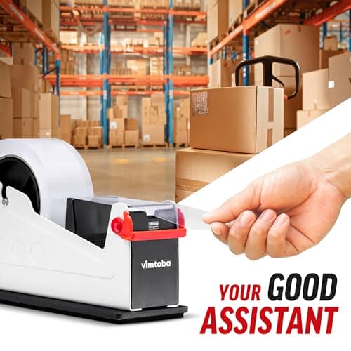 Heavy Duty 2-Inch Desktop Tape Dispenser, Dual Roll, Non-Slip Base 7