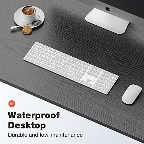 OLIXIS Computer Desk, 48 Inch Home Office Work Study Writing Student Kids Bedroom Wood Modern Simple 2 Person PC Table with Storage Bag & Headphone Hooks 5