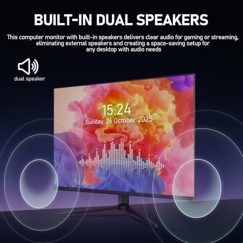 Gawfolk 28 Inch 4K Monitor IPS 60Hz, UHD (3840x2560p) PC Screen Built-in Speakers, Ultra HD Computer Dispaly for Home & Office, Support HDMI & DP, 3:2, 10Bit, 1.07 Billion Colours 5