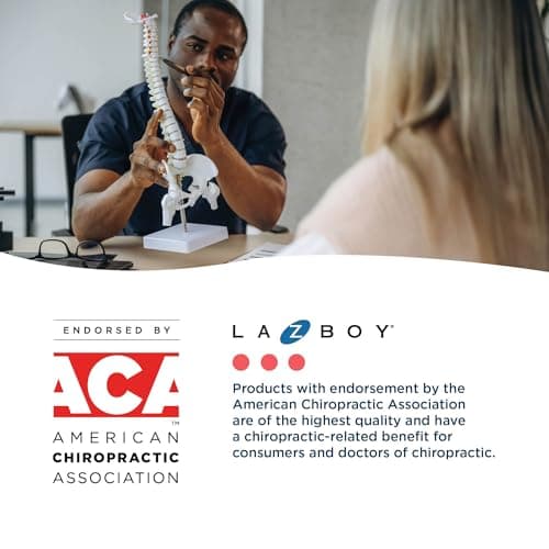 La-Z-Boy® Fairmont Big and Tall Executive Office Chair with Memory Foam Cushions, High-Back Swivel Desk Chair with Wood Arms and Base, Bonded Leather, Brown 14