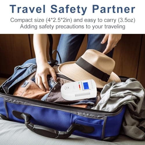 Carbon Monoxide Detector Plug in Wall，CO Gas Monitor Alarm Detector with Digital Display Sound & Light Warning for Home/Workplace/Travel 8