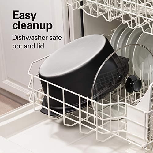 Hamilton Beach 33662 Programmable Slow Cooker with 6 Quart Stovetop-Safe Sear & Cook Crock, Silver 6