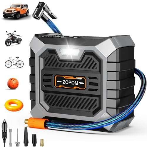 ZOPOM Tire Inflator Portable Air Compressor DC 12V Air Compressor (Yellow)