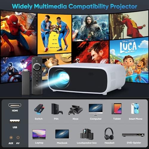 Portable Wireless Projector - Perfect for Home and Trave 6