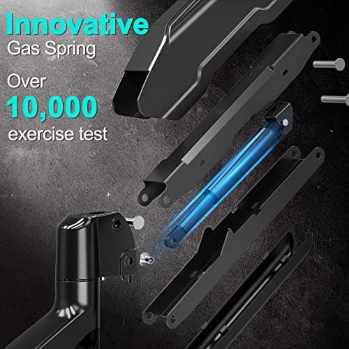 MOUNT PRO Single Monitor Desk Mount - Articulating Gas Spring Arm, Removable VESA Monitor Mount Computer Monitor Stand with Clamp and Grommet Base Fits 13 to 32 Inch Screen, VESA 75x75, 100x100, Black 6