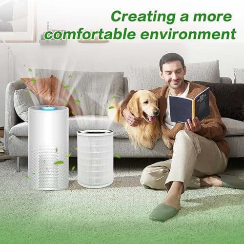 2 Pack True HEPA KILO Filter For Afloia KILO, KILOPLUS, KILOPRO, MIRO, MIRO PRO and MORENTO MR-Kilo, Kalo Air Puri-fier, 360° 3-Stage Filtration for Bedroom Large Room Odor Dust Pollen Smoke 7