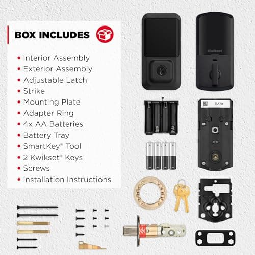 Kwikset Halo Wi-Fi Smart Lock, Keyless Entry Front Door Touchscreen Deadbolt, Matte Black Finish, Grade AAA Certified, UL Listed, Easy Install No Hub, App Control 9