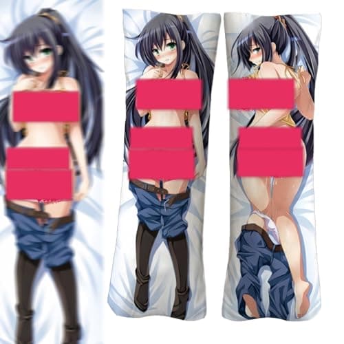 Anime Body Pillow Hentai Throw Pillow Waifu Pillow Custom Body Pillow Case 2-Side Print Pillow Case 59 in X 19.6 in(Uncensored) (A)