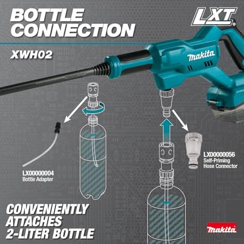 Makita XWH02Z 18V LXT® Cordless 320 PSI 0.7 GPM Power Cleaner, Tool Only 6