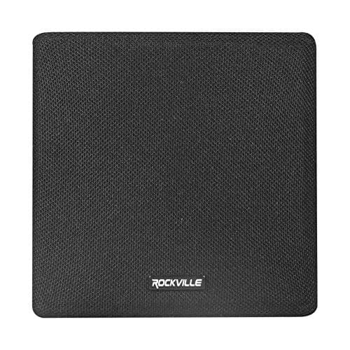 Rockville Pair Cube Black 30W RMS 3.5" Home Theater Wall Speakers, 8 Ohm, 360-Degree Swivel Brackets, True 2-Way Audio, Compact Design, for Home Theater and Surround Sound 5