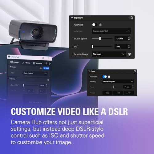 Elgato Facecam MK.2 – Premium Full HD 1080p Webcam for Streaming, Gaming, Video Calls, Recording, HDR Enabled, Sony Sensor, PTZ Control – Works with OBS, Zoom, Teams, and More, for PC/Mac 6