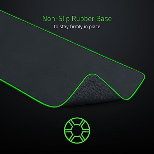 Razer Goliathus Extended Chroma Gaming Mousepad: Customizable Chroma RGB Lighting - Soft, Cloth Material - Balanced Control & Speed - Non-Slip Rubber Base - Classic Black 6