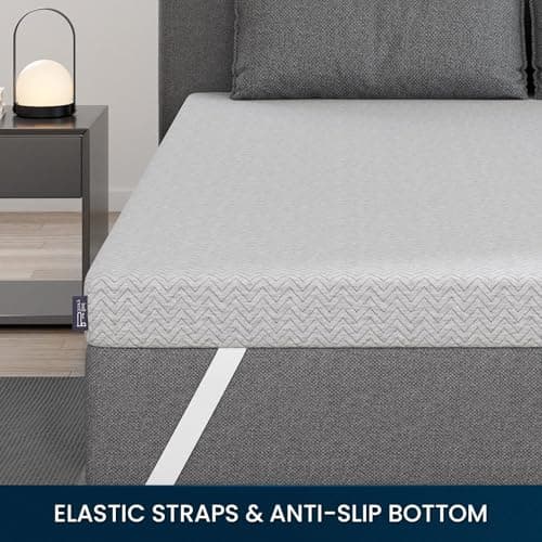 BedStory Firm Mattress Topper 3 Inch Twin Size - Extra Firm Memory Foam Bed Topper for Pain Relief - Copper Gel Bamboo Charcoal Green Tea Infused Cooling Mattress Pad - CertiPUR-US Certified 6