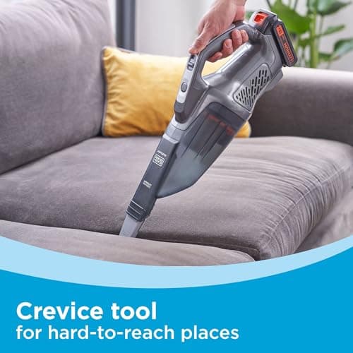 BLACK+DECKER 20V dustbuster Small Vacuum Cleaner Portable Vacuum Hand Held Cordless for Home and Car, Includes Rechargeable Battery (BCHV001C1) 5