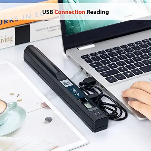Hczrc Portable Scanner, Photo Scanner for A4 Documents, Handheld Scanner for Business, Photo, Picture, Receipts, Books, JPG/PDF Format Selection, UP to 900 DPI, with 16G SD Car 5